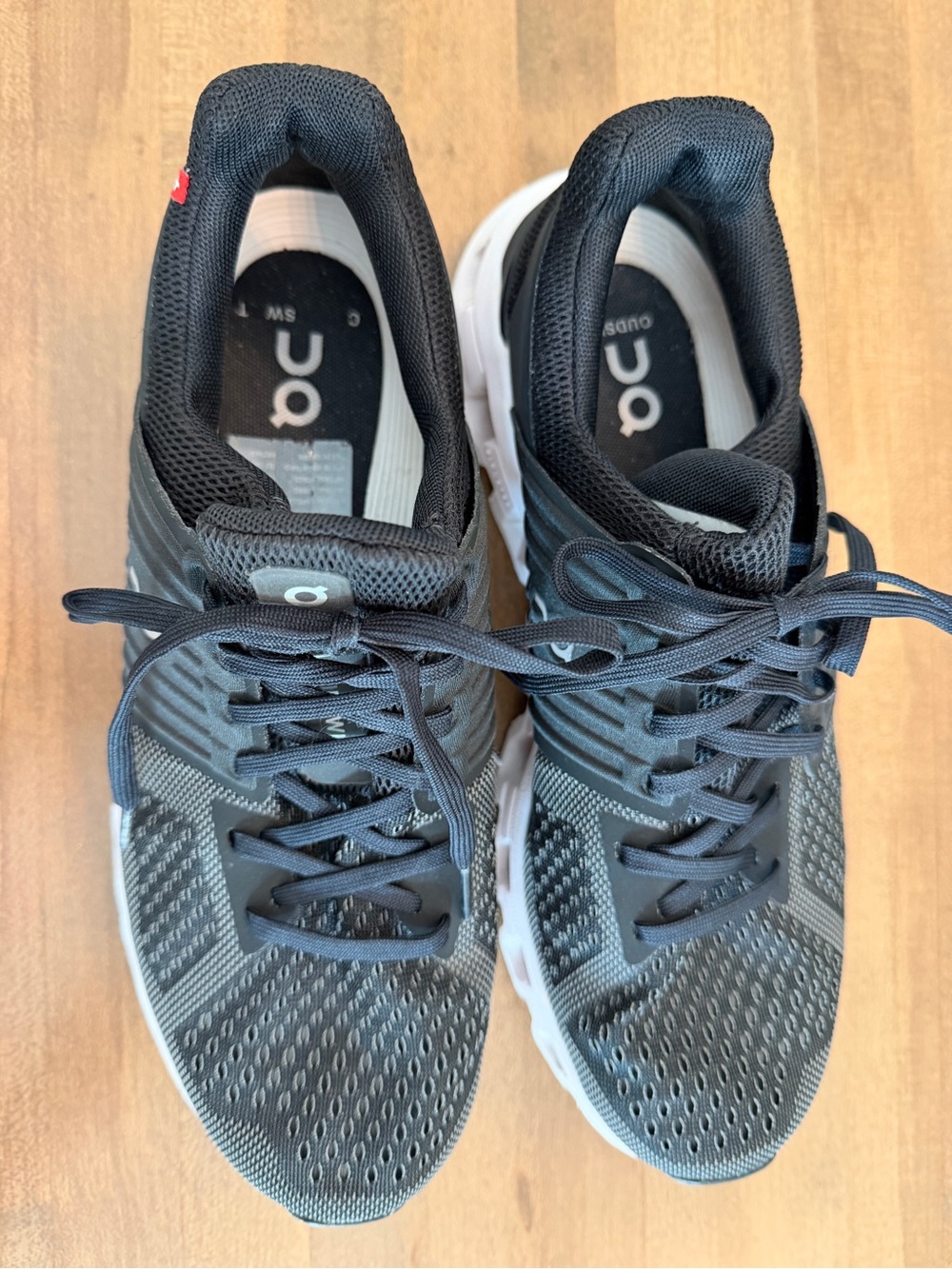 On Cloud Womens Cloudswift Black/Rock Running Sneakers - Picture 2 of 9